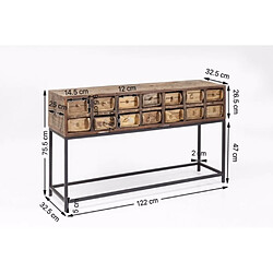 Acheter Karedesign Console Bastidon 125x33cm Kare Design