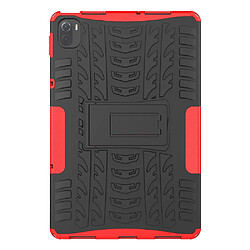 Coque en TPU robuste, anti-rayures, avec béquille rouge pour votre Xiaomi Pad 5/Pad 5 Pro