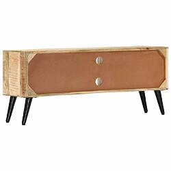 Maison Chic Meuble TV scandinave - Banc TV pour salon 115 x 30 x 47 cm Bois massif de manguier -MN43913 pas cher