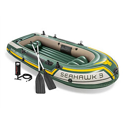 Kit bateau gonflable 3 places Seahawk 3 avec rames et gonfleur - Intex 