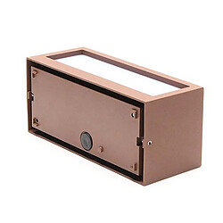 Avis Applique rectangulaire à LED E27 double émission couleur corten entrée balcon terrasse 230V IP54 couleur CORTEN