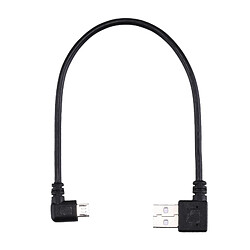 Wewoo Câble pour Samsung / Huawei / Xiaomi / Meizu / LG / HTC et autres smartphone 24cm USB coude à de charge de Micro USB,