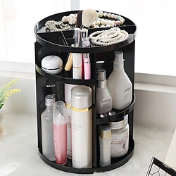 Wewoo 360 Degrés Tourner Cosmétique Fonctionnelle noir Conteneur Maquillage Organisateur Boîte De Rangement Écologique, Taille: 23 x 31 cm 