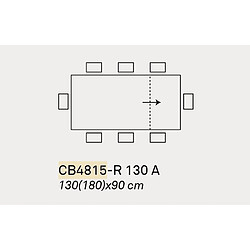 Acheter Inside 75 Table extensible 8 couverts DORIAN 180cm pieds bois plateau céramique blanc