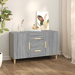 Maison Chic Commode Buffet - Meuble de rangement sonoma gris 100x36x60 cm bois d'ingénierie -GKD38268