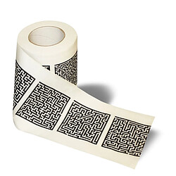 Totalcadeau Papier toilettes WC en forme de labyrinthe PQ