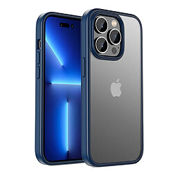 Coque en TPU IPAKY caoutchouté, anti-chute pour votre iPhone 14 Pro 6.1 pouces - bleu