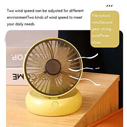 JJBRDZ-Ventilateur de Table USB Portable Rechargeable à Angle Réglable Mini Ventilateur De Bureau Petits Ventilateurs De Refroidissement-Violet pas cher