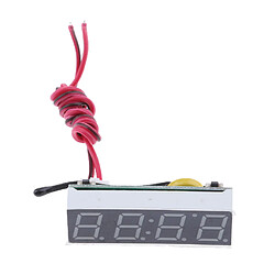 3 en 1 voiture auto numérique led temps voltmètre thermomètre horloge module bleu