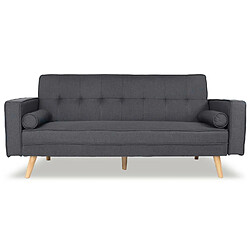 Canapé convertible scandinave Tao Tissu Gris foncé