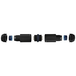 Raccord InLine® Cat.6, étanche IP67, 2x RJ45 F / F, 1: 1