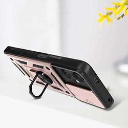 Avizar Coque pour Xiaomi Redmi Note 12 5G Cache caméra et Bague Support Rose Gold pas cher