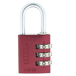 Avis Abus Cadenas à code coffre de 30 mm coloris rouge