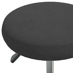 Acheter vidaXL Tabouret de massage Velours Noir