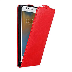 Cadorabo Coque Nokia 3 2017 Etui en Rouge