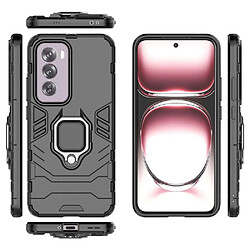 Htdmobiles Coque pour Oppo Reno 12 Pro 5G - housse etui rigide anti choc + verre trempe - NOIR