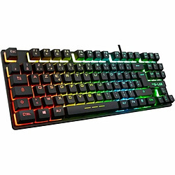 Clavier pour jeu The G-Lab Keyz Caesium TKL Noir Espagnol Qwerty