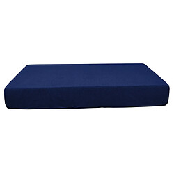 Housse de coussin de siège de canapé Jacquard Strand Spandex Bleu foncé-Taille S