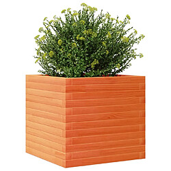 Avis vidaXL Jardinière cire marron 50x50x45,5 cm bois de pin massif