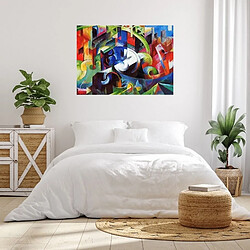 EPIKASA Impression sur Toile Franz Marc Expressionnisme, Multicouleur, Polyester, 100x3x70 cm