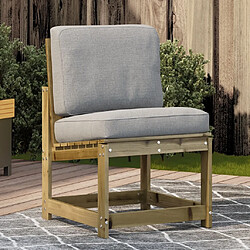 Maison Chic Chaise de jardin,Fauteuil Chaise de terrasse,Chaise d’extérieur 50,5x55x77 cm bois de pin imprégné -GKD89397