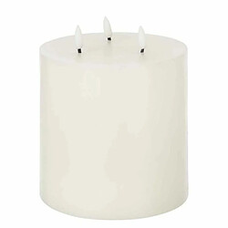 Paris Prix Bougie Led Déco 3 Flammes 18cm Blanc