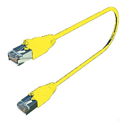 Gigamedia cordon de brassage rj45 catégorie 6 sftp longueur 1 mètre jaune