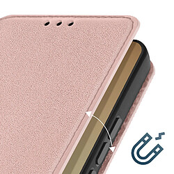 Avizar Étui pour Xiaomi Redmi Note 13 Pro 4G Porte-carte Support Vidéo Rose Champagne pas cher