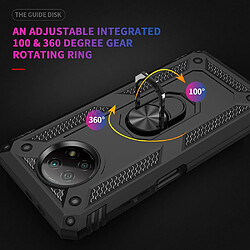 Coque en TPU Anti-chute hybride avec béquille noir pour votre Xiaomi Redmi Note 9 5G/Redmi Note 9T 5G