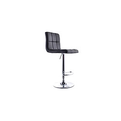 ICONIK INTERIOR Tabouret pivotant avec dossier - Dossier droit Rouge