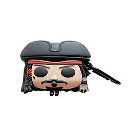 GUPBOO Airpods Coque Housse Étui Protecteur Compatible pour AirPods1/2-Caricature de capitaine pirate personnalisée