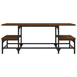 Avis vidaXL Table basse chêne marron 100x50,5x40 cm bois d'ingénierie