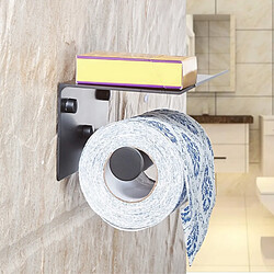 Avis Universal Porte-papier toilette avec étagère Porte-mouchoirs pour téléphone portable Porte-papier décoratif Porte-papiers pour salle de bains Argent | Porte-papiers (Argent)