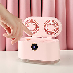 Acheter Mini Climatiseur 3 En 1 Ventilateur De Refroidissement Humidificateur Purificateur LED Rose Clair