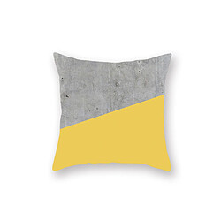 YP Select 4pcs jaune taie d'oreiller géométrique canapé taie d'oreiller de coussin - 4 jaune 45X45Cm pas cher