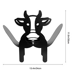 Universal Porte-papier de toilette de Black Cow Storage cadeau d'organisation de salle de bains debout gratuit | Porte-papier (noir)