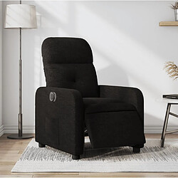 Maison Chic Fauteuil Relax pour salon, Fauteuil inclinable électrique Noir Tissu -GKD92524