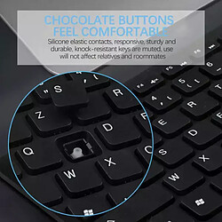 Ensemble clavier souris sans fil 2.4G - Kit clavier et souris sans fil pour Windows - AZERTY