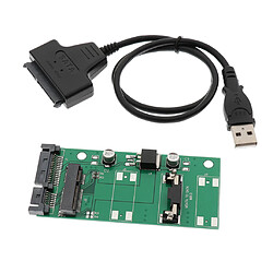 Adaptateur Usb Vers Msata, Msata Vers Sata 2.5 " Câble Avec Câble SATA à USB 2.0