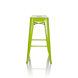 Tabouret de bar VANTAGGIO HIGH métallique vert hjh OFFICE 