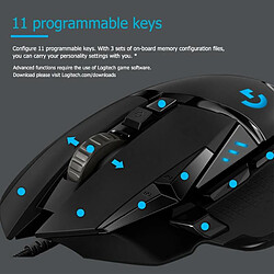 Universal Souris gaming sans fil 1ms connectée capteur héro 16k chargement illimité RGB chargement USB