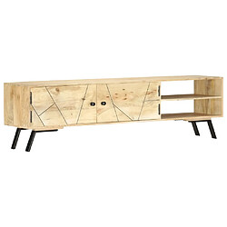 Maison Chic Meuble TV scandinave - Banc TV pour salon 140x30x40 cm bois de manguier massif -MN99129