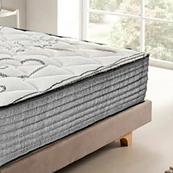 Visiodirect Matelas 140x190 cm ZARINA en mousse mémoire de forme, indépendance du couchage, face été/hiver, épaisseur 26cm pas cher