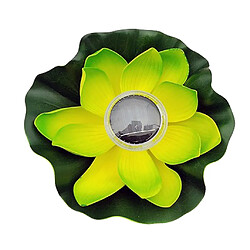 Lampe solaire de lanterne de fleur de lumière solaire de flottement de LED d'énergie solaire pétales verts