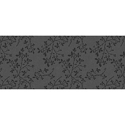 Cpm Adhésif décoratif pour meuble imprimé Fleurs - 200 x 45 cm - Gris