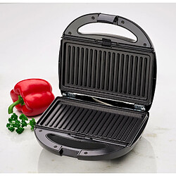 Avis Sandwich grill, Appareil à Croque-Monsieur 3 plaques interchangeables, Gaufrier, 800, Noir/Argent, Clatronic, ST 3670