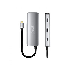 Hub USB-C Urban Factory MHC55UF Gris pas cher