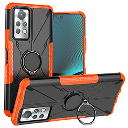 Coque en TPU 2-en-1, anti-chutte avec béquille pour votre Infinix Note 11 Pro - orange