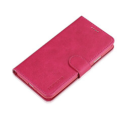 Wewoo Housse Coque Pour iPhone XR LC.IMEEKE Étui en cuir à rabat horizontal à texture de veauavec support et fentes cartes et portefeuille rouge pas cher