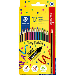 STAEDTLER Crayon de couleur Noris colour, étui carton 12+1 ()